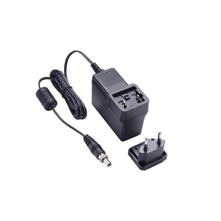 Moxa (PWR-12150-WPEU-S4) fiksuojamas cilindrinis kištukas, 12 VDC, 1.5 A, 100...240 VAC, EU kištukas, Darbinė temperatūra: 0...40 °C
