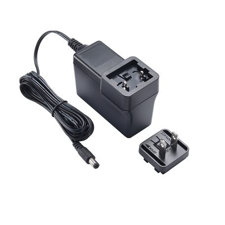 Moxa (PWR-12150-WPUSJP-S2) nefiksuojamas cilindrinis kištukas, 12 VDC, 1.5 A, 100...240 VAC, US/JP kištukas, Darbinė temperatūra: 0...40 °C