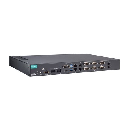 Moxa (RKP-A110-E4-2L4C-T) Montuojamas į spintą 1U kompiuteris, komplektacija: Intel Atom® x6425E procesorius, 6 LAN prievadai, 6 nuosekliojo ryšio prievadai, 8 skaitmeniniai įėjimai (DI), 8 skaitmeniniai išėjimai (DO), 3 USB 3.0 prievadai, 1 VGA prievadas Moxa (RKP-A110-E4-2L4C-T) Montuojamas į spintą 1U kompiuteris, komplektacija: Intel Atom® x6425E procesorius, 6 LAN prievadai, 6 nuosekliojo ryšio prievadai, 8 skaitmeniniai įėjimai (DI), 8 skaitmeniniai išėjimai (DO), 3 USB 3.0 prievadai, 1 VGA prievadas