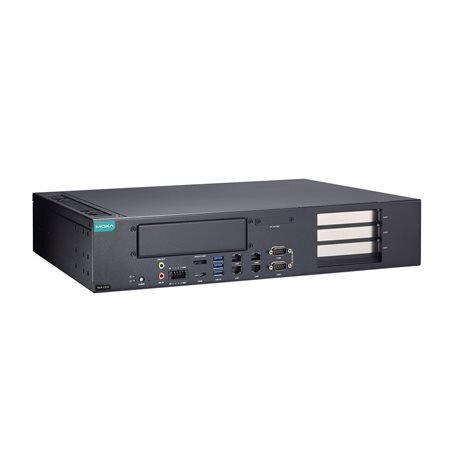 Moxa (RKP-C220-C5-T) Montuojamas į spintą 2U kompiuteris, komplektacija: Intel® Core™ i5-13500TE procesorius, 4 LAN prievadai, 2 nuosekliojo ryšio prievadai, 4 skaitmeniniai įėjimai (DI), 4 skaitmeniniai išėjimai (DO), 3 USB 3.0 prievadai, 1 HDMI prievada