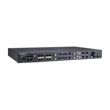 Moxa (RKS-G4028-PoE-4GS-2LV-T) 2 lygmens modulinis valdomas Ethernet komutatorius, komplektacija: 4 100/1000BaseSFP prievadai, 3 lizdai Ethernet moduliams, PoE Ethernet modulis palaikomas, 2 galvaniškai atskirti maitinimo šaltiniai (24/48 VDC), Darbinė te 3 Moxa (RKS-G4028-PoE-4GS-2LV-T) 2 lygmens modulinis valdomas Ethernet komutatorius, komplektacija: 4 100/1000BaseSFP prievadai, 3 lizdai Ethernet moduliams, PoE Ethernet modulis palaikomas, 2 galvaniškai atskirti maitinimo šaltiniai (24/48 VDC), Darbinė te 3