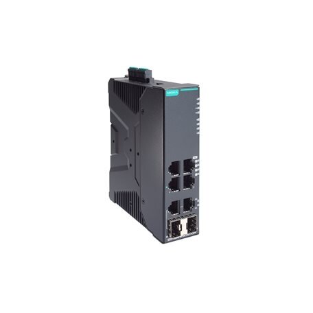 Moxa (SDS-3006-4PoE-2GTXSFP-T) kompaktiškas pramoninis išmanusis Ethernet komutatorius, komplektacija: 4 PoE/PoE+ 10/100BaseT(X) prievadai, 2 10/100/1000BaseT(X) arba 100/1000BaseSFP kombinuoti prievadai, dvigubas 12/24/48 VDC maitinimo įėjimai, Darbinė t Moxa (SDS-3006-4PoE-2GTXSFP-T) kompaktiškas pramoninis išmanusis Ethernet komutatorius, komplektacija: 4 PoE/PoE+ 10/100BaseT(X) prievadai, 2 10/100/1000BaseT(X) arba 100/1000BaseSFP kombinuoti prievadai, dvigubas 12/24/48 VDC maitinimo įėjimai, Darbinė t