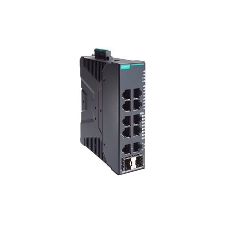 Moxa (SDS-3010-8PoE-2GTXSFP-T) kompaktiškas pramoninis išmanusis Ethernet komutatorius, komplektacija: 8 PoE/PoE+ 10/100BaseT(X) prievadai, 2 10/100/1000BaseT(X) arba 100/1000BaseSFP kombinuoti prievadai, dvigubas 12/24/48 VDC maitinimo įėjimai, Darbinė t Moxa (SDS-3010-8PoE-2GTXSFP-T) kompaktiškas pramoninis išmanusis Ethernet komutatorius, komplektacija: 8 PoE/PoE+ 10/100BaseT(X) prievadai, 2 10/100/1000BaseT(X) arba 100/1000BaseSFP kombinuoti prievadai, dvigubas 12/24/48 VDC maitinimo įėjimai, Darbinė t