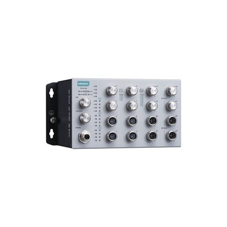 Moxa (TN-4516B-8P-4GP-4GBP-CT-T) EN 50155 16 prievadų L2 komutatorius įskaitant 8 FE PoE prievadai, 4 Gigabit prievadai su apėjimo funkcija relė, 4 Gigabit PoE prievadai, 150 W PoE galios biudžetas, 24...110 VDC maitinimo įėjimas, Darbinė temperatūra: -40 Moxa (TN-4516B-8P-4GP-4GBP-CT-T) EN 50155 16 prievadų L2 komutatorius įskaitant 8 FE PoE prievadai, 4 Gigabit prievadai su apėjimo funkcija relė, 4 Gigabit PoE prievadai, 150 W PoE galios biudžetas, 24...110 VDC maitinimo įėjimas, Darbinė temperatūra: -40