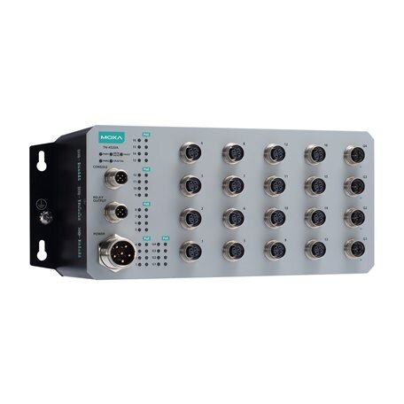 Moxa (TN-4520A-16PoE-4GPoE-WV-T) 2 lygmens valdomas Ethernet komutatorius, komplektacija: 16 PoE 10/100BaseT(X) prievadai, komplektacija: M12 jungtis, 4 PoE 100/1000BaseT(X) prievadai, komplektacija: M12 jungtis, 1 (dvigubas įėjimas) 24...110 VDC maitinim Moxa (TN-4520A-16PoE-4GPoE-WV-T) 2 lygmens valdomas Ethernet komutatorius, komplektacija: 16 PoE 10/100BaseT(X) prievadai, komplektacija: M12 jungtis, 4 PoE 100/1000BaseT(X) prievadai, komplektacija: M12 jungtis, 1 (dvigubas įėjimas) 24...110 VDC maitinim