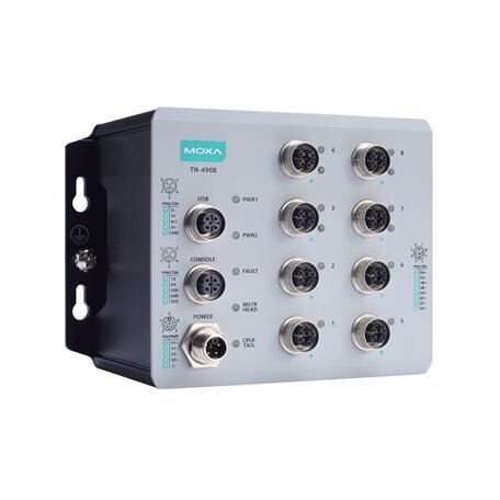 Moxa (TN-4908-8GTX-WV-CT-T) pramoninis saugus maršrutizatorius, komplektacija: 8 Gigabit Ethernet prievadai, 24...110 VDC maitinimo įėjimas, IP40, Darbinė temperatūra: -40...70 °C, apsauginė elektronikos danga Moxa (TN-4908-8GTX-WV-CT-T) pramoninis saugus maršrutizatorius, komplektacija: 8 Gigabit Ethernet prievadai, 24...110 VDC maitinimo įėjimas, IP40, Darbinė temperatūra: -40...70 °C, apsauginė elektronikos danga