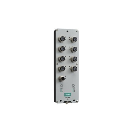 Moxa (TN-5308A-WV-CT-T) EN 50155 nevaldomas Ethernet komutatorius, komplektacija: 8 10/100BaseT(X) prievadai, M12 jungtis, vienas maitinimo įėjimas, 24...110 VDC, Darbinė temperatūra: -40...70 °C, apsauginė elektronikos danga Moxa (TN-5308A-WV-CT-T) EN 50155 nevaldomas Ethernet komutatorius, komplektacija: 8 10/100BaseT(X) prievadai, M12 jungtis, vienas maitinimo įėjimas, 24...110 VDC, Darbinė temperatūra: -40...70 °C, apsauginė elektronikos danga