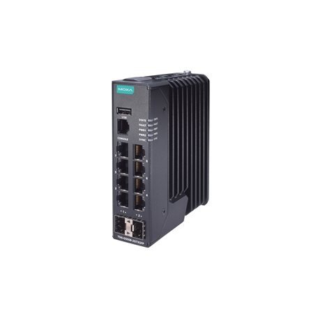 Moxa (TSN-G5008-2GTXSFP) su TSN funkcija valdomas Ethernet komutatorius, komplektacija: 6 10/100/1000BaseT(X) prievadai, 2 kombinuotas 10/100/1000BaseT(X) arba 100/1000BaseSFP prievadai, Darbinė temperatūra: -10...60 °C 3