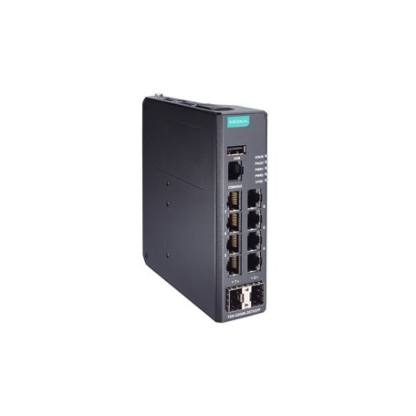 Moxa (TSN-G5008-2GTXSFP) su TSN funkcija valdomas Ethernet komutatorius, komplektacija: 6 10/100/1000BaseT(X) prievadai, 2 kombinuotas 10/100/1000BaseT(X) arba 100/1000BaseSFP prievadai, Darbinė temperatūra: -10...60 °C