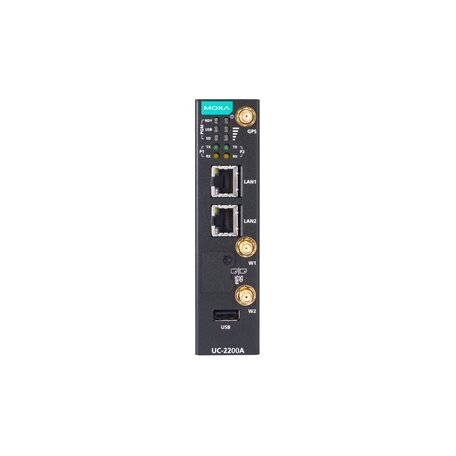Moxa (UC-2222A-T) Arm® Cortex®-A53 dviejų branduolių 64-bitų 1-GHz pramoninis kompiuteris, komplektacija: 2 Ethernet prievadai, 2 RS-232/422/485 nuosekliojo ryšio prievadai, 1 USB 2.0 prievadas, 1 mPCIe plėtimo lizdas, 12...24 VDC, TPM v2.0 modulis, Moxa 2 Moxa (UC-2222A-T) Arm® Cortex®-A53 dviejų branduolių 64-bitų 1-GHz pramoninis kompiuteris, komplektacija: 2 Ethernet prievadai, 2 RS-232/422/485 nuosekliojo ryšio prievadai, 1 USB 2.0 prievadas, 1 mPCIe plėtimo lizdas, 12...24 VDC, TPM v2.0 modulis, Moxa 2