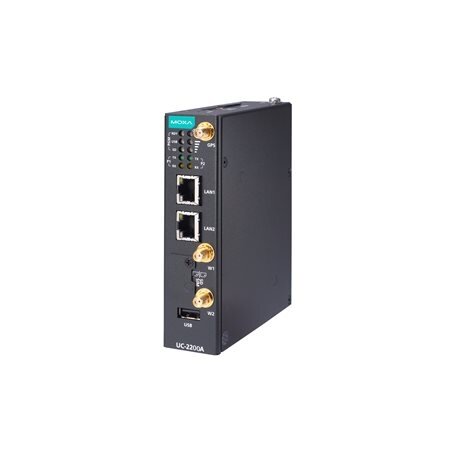 Moxa (UC-2222A-T-CN) Arm® Cortex®-A53 dviejų branduolių 64-bitų 1-GHz pramoninis kompiuteris, komplektacija: 2 Ethernet prievadai, 2 RS-232/422/485 nuosekliojo ryšio prievadai, 1 USB 2.0 prievadas, 1 mPCIe plėtimo lizdas skirta belaidis modulis, 12...24 V 2 Moxa (UC-2222A-T-CN) Arm® Cortex®-A53 dviejų branduolių 64-bitų 1-GHz pramoninis kompiuteris, komplektacija: 2 Ethernet prievadai, 2 RS-232/422/485 nuosekliojo ryšio prievadai, 1 USB 2.0 prievadas, 1 mPCIe plėtimo lizdas skirta belaidis modulis, 12...24 V 2