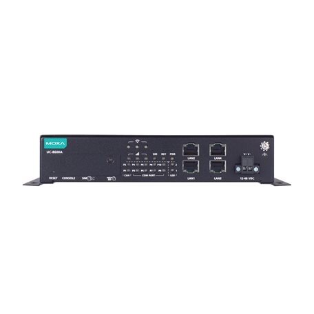 Moxa (UC-8630A-T) Arm Cortex-A72 dviejų branduolių 1.5 GHz dėžės tipo kompiuteris, komplektacija: 4 Ethernet prievadai, 8 nuosekliojo ryšio prievadai, 2 CAN prievadai, 4 skaitmeniniai įėjimai (DI), 4 skaitmeniniai išėjimai (DO), 1 M.2 M raktas lizdas skir 2 Moxa (UC-8630A-T) Arm Cortex-A72 dviejų branduolių 1.5 GHz dėžės tipo kompiuteris, komplektacija: 4 Ethernet prievadai, 8 nuosekliojo ryšio prievadai, 2 CAN prievadai, 4 skaitmeniniai įėjimai (DI), 4 skaitmeniniai išėjimai (DO), 1 M.2 M raktas lizdas skir 2