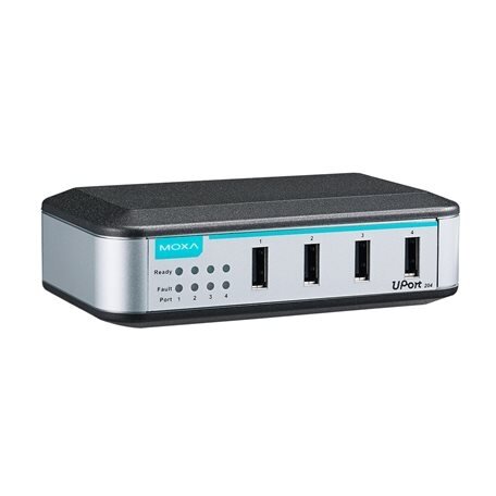 Moxa (UPort 204) 4 prievadų pradinio lygio USB šakotuvas, adapteris įtrauktas 3
