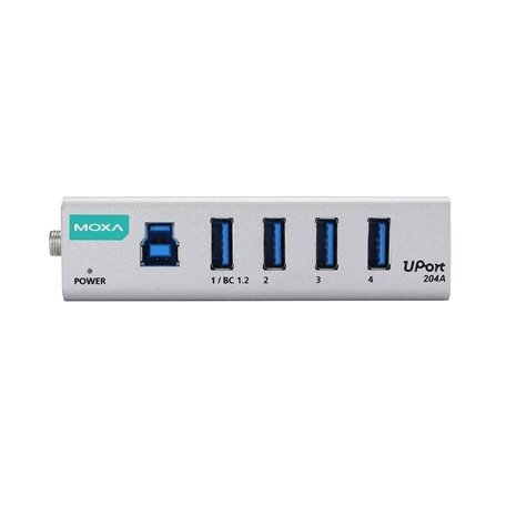 Moxa (UPort 204A) 4 prievadų bendrosios paskirties USB 3.2 šakotuvai 3