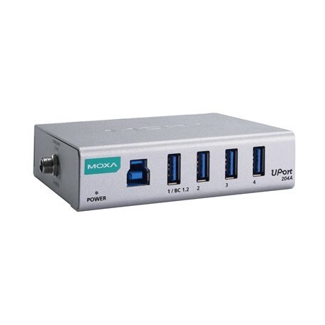 Moxa (UPort 204A) 4 prievadų bendrosios paskirties USB 3.2 šakotuvai