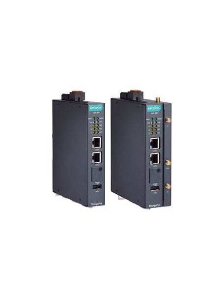 Moxa (AIG-301-EU-AZU-LX) 2-port Modbus to Azure advanced IIoT gateways with Arm® Cortex™-A7 dual-core 1 GHz processor, Azure IoT Edge, LTE Cat. 4 module for EU region, -20 to 70°C operating temperature