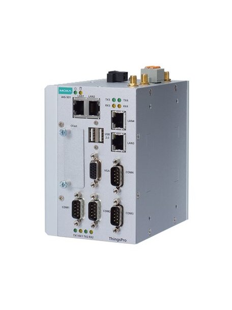Moxa (AIG-501-T-AZU-LX) 4-port Modbus to Azure advanced IIoT gateways with Intel Atom® quad-core 1.91 GHz processor, Azure IoT Edge, -40 to 70°C operating temperature 3 Moxa (AIG-501-T-AZU-LX) 4-port Modbus to Azure advanced IIoT gateways with Intel Atom® quad-core 1.91 GHz processor, Azure IoT Edge, -40 to 70°C operating temperature 3