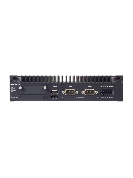 Moxa (BXP-A100-E2-8L-T) Box computer with Intel Atom® x6211E processor, 10 LAN ports, 2 serial ports, 4 DIs, 4 DOs, 2 USB 3.0 ports, 4 USB 2.0 ports, 1 VGA port, 1 HDMI port, 1 CFast slot, 1 SD slot, 12/24 VDC power input, -30 to 60°C operating temperatur 2