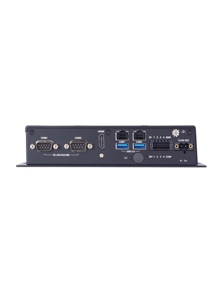 Moxa (BXP-A101-E2-T) Box computer with Intel Atom® x6211E processor, 2 LAN ports, 2 serial ports, 4 DIs, 4 DOs, 2 USB 3.0 ports, 1 HDMI port, 1 CFast slot, 1 SD slot, 12/24 VDC power input, -30 to 70°C operating temperature 1