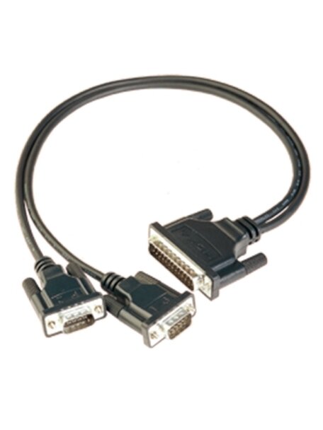 Moxa (CBL-M25M9x2-50) DB25 male to 2 x DB9 male serial cable, 50 cm
