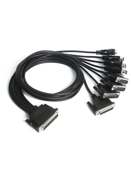 Moxa (CBL-M78M25x8-100) DB78 male to 8 x DB25 male serial cable, 1 m