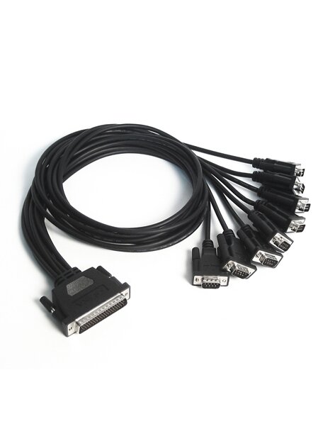 Moxa (CBL-M78M9x8-100) DB78 male to 8 x DB9 male serial cable, 1 m