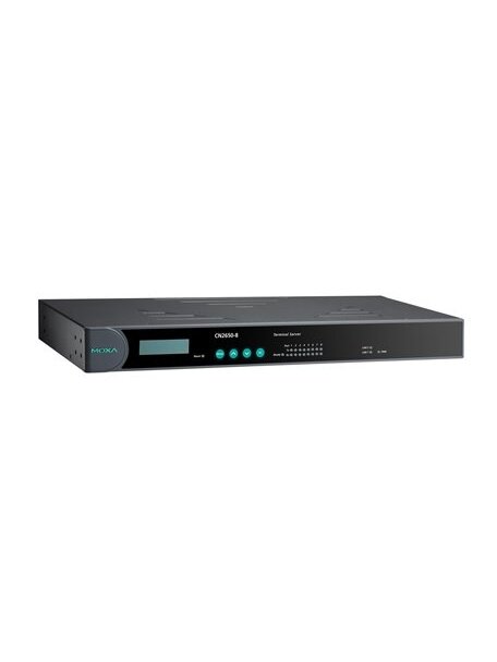 Moxa (CN2650I-8) Dual-LAN terminal server with 8 RS-232/422/485 ports, 2 kV optical isolation Moxa (CN2650I-8) Dual-LAN terminal server with 8 RS-232/422/485 ports, 2 kV optical isolation