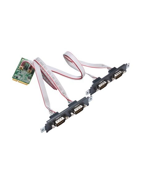 Moxa (CP-104N-I-T) 4-port RS-232 Mini PCI Express serial board with 2.5 kV capacitive isolation,-40 to 85°C operating temperature 2 Moxa (CP-104N-I-T) 4-port RS-232 Mini PCI Express serial board with 2.5 kV capacitive isolation,-40 to 85°C operating temperature 2