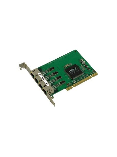 Moxa (CP-104UL-DB25M) 4-port RS-232 low-profile Universal PCI serial board, 0 to 55°C operating temperature (includes DB25 male cable) 1