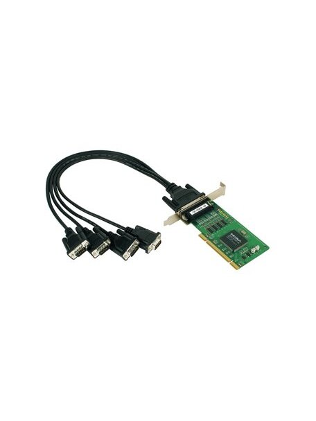 Moxa (CP-104UL-DB25M) 4-port RS-232 low-profile Universal PCI serial board, 0 to 55°C operating temperature (includes DB25 male cable) 2 Moxa (CP-104UL-DB25M) 4-port RS-232 low-profile Universal PCI serial board, 0 to 55°C operating temperature (includes DB25 male cable) 2