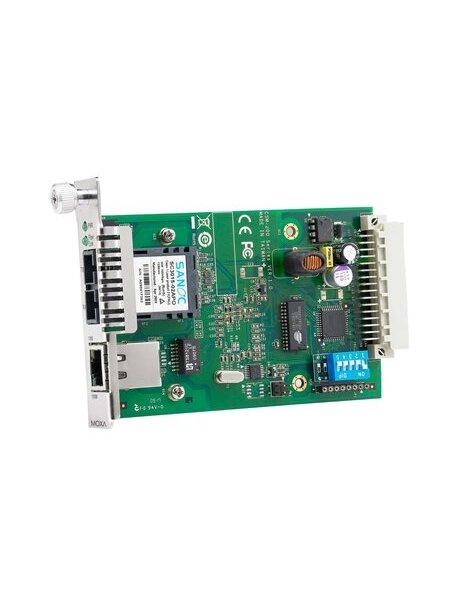 Moxa (CSM-200-1214) 10/100BaseT(X) to 100BaseFX slide-in module media converter, multi-mode SC connector Moxa (CSM-200-1214) 10/100BaseT(X) to 100BaseFX slide-in module media converter, multi-mode SC connector