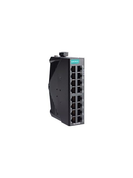 Moxa (EDS-2016-ML-T) Unmanaged Ethernet switch with 16 10/100BaseT(X) ports, dual 12/24/48 power inputs, -40 to 75°C operating temperature Moxa (EDS-2016-ML-T) Unmanaged Ethernet switch with 16 10/100BaseT(X) ports, dual 12/24/48 power inputs, -40 to 75°C operating temperature