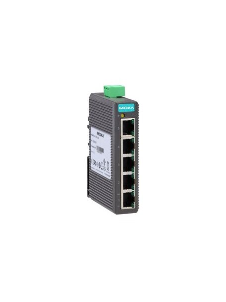 Moxa (EDS-205) Entry-level unmanaged Ethernet switch with 5 10/100BaseT(X) ports, plastic housing, -10 to 60°C operating temperature Moxa (EDS-205) Entry-level unmanaged Ethernet switch with 5 10/100BaseT(X) ports, plastic housing, -10 to 60°C operating temperature