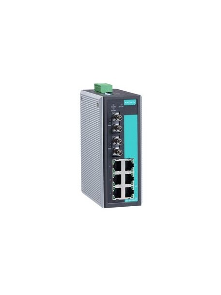 Moxa (EDS-308-S-SC-80) Unmanaged Ethernet switch with 7 10/100BaseT(X) ports, 1 100BaseFX single-mode port with SC connector for 80 km transmission, relay output warning, 0 to 60°C operating temperature 3 Moxa (EDS-308-S-SC-80) Unmanaged Ethernet switch with 7 10/100BaseT(X) ports, 1 100BaseFX single-mode port with SC connector for 80 km transmission, relay output warning, 0 to 60°C operating temperature 3