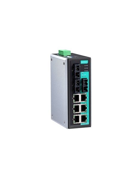 Moxa (EDS-309-3M-SC-T) Unmanaged Ethernet switch with 6 10/100BaseT(X) ports, 3 100BaseFX multi-mode ports with SC connectors, relay output warning, -40 to 75°C operating temperature 2 Moxa (EDS-309-3M-SC-T) Unmanaged Ethernet switch with 6 10/100BaseT(X) ports, 3 100BaseFX multi-mode ports with SC connectors, relay output warning, -40 to 75°C operating temperature 2