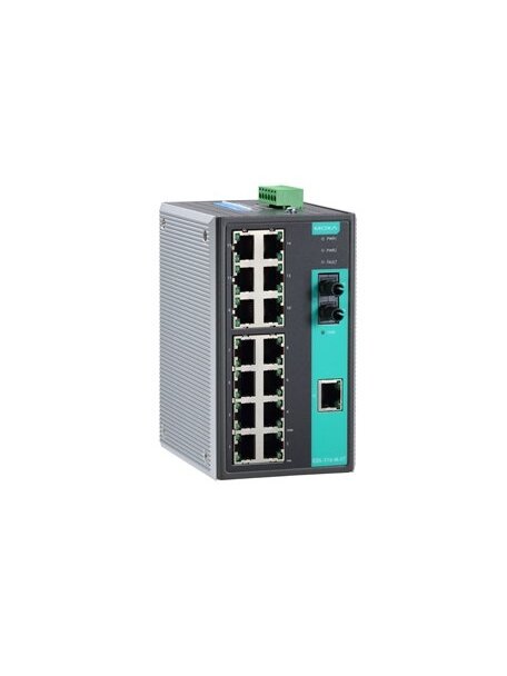 Moxa (EDS-316-SS-SC-T) Unmanaged Ethernet switch with 14 10/100BaseT(X) ports, 2 100BaseFX single-mode ports with SC connectors, relay output warning, -40 to 75°C operating temperature 2 Moxa (EDS-316-SS-SC-T) Unmanaged Ethernet switch with 14 10/100BaseT(X) ports, 2 100BaseFX single-mode ports with SC connectors, relay output warning, -40 to 75°C operating temperature 2