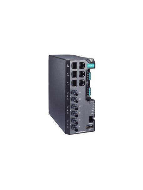 Moxa (EDS-4009-3MST-HV-T) Managed Ethernet switch with 6 10/100BaseT(X) ports, 3 100BaseFX multi-mode ports with ST connectors, single power supply 110/220 VAC/VDC, -40 to 75°C operating temperature Moxa (EDS-4009-3MST-HV-T) Managed Ethernet switch with 6 10/100BaseT(X) ports, 3 100BaseFX multi-mode ports with ST connectors, single power supply 110/220 VAC/VDC, -40 to 75°C operating temperature