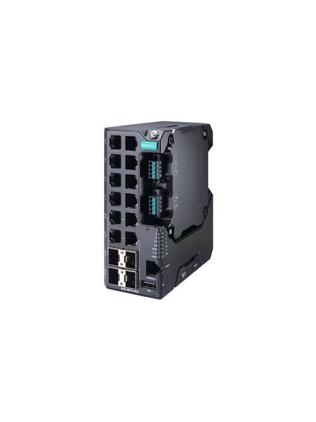 Moxa (EDS-4012-8P-4GS-LVA-T) Managed Ethernet switch with 8 10/100BaseT(X) ports with 802.3bt PoE, 4 100/1000BaseSFP ports, dual power supply, 12/24/48 VDC, 48 VDC for PoE, -40 to 75°C operating temperature 3 Moxa (EDS-4012-8P-4GS-LVA-T) Managed Ethernet switch with 8 10/100BaseT(X) ports with 802.3bt PoE, 4 100/1000BaseSFP ports, dual power supply, 12/24/48 VDC, 48 VDC for PoE, -40 to 75°C operating temperature 3