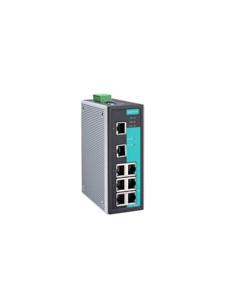 Moxa (EDS-408A-1M2S-SC-T) Entry-level managed Ethernet switch with 5 10/100BaseT(X) ports, 1 100BaseFX multi-mode port, 2 100BaseFX single-mode ports with SC connectors, -40 to 75°C operating temperature 2