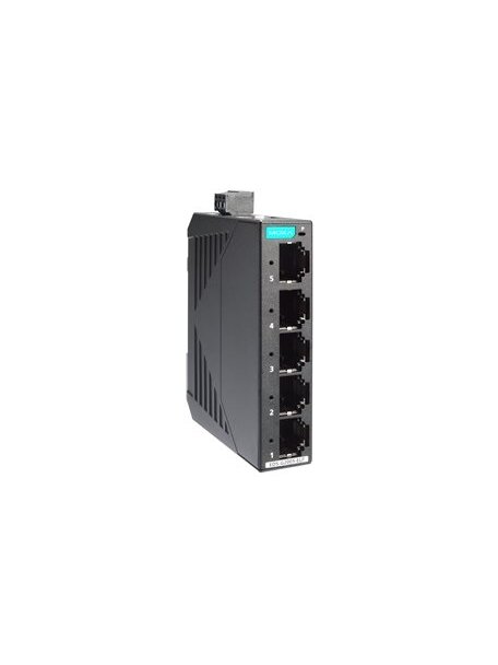 Moxa (EDS-G2005-ELP) Unmanaged full Gigabit Ethernet switch with 5 10/100/1000 BaseT(X) ports, 12/24/48 power input, plastic housing, -10 to 60°C operating temperature Moxa (EDS-G2005-ELP) Unmanaged full Gigabit Ethernet switch with 5 10/100/1000 BaseT(X) ports, 12/24/48 power input, plastic housing, -10 to 60°C operating temperature