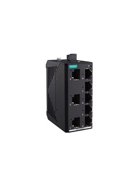 Moxa (EDS-G2008-EL-T) Unmanaged full Gigabit Ethernet switch with 8 10/100/1000 BaseT(X) ports, 12/24/48 power input, metal housing, -40 to 75°C operating temperature 1 Moxa (EDS-G2008-EL-T) Unmanaged full Gigabit Ethernet switch with 8 10/100/1000 BaseT(X) ports, 12/24/48 power input, metal housing, -40 to 75°C operating temperature 1