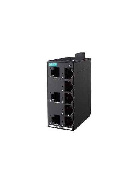 Moxa (EDS-G2008-EL-T) Unmanaged full Gigabit Ethernet switch with 8 10/100/1000 BaseT(X) ports, 12/24/48 power input, metal housing, -40 to 75°C operating temperature 3 Moxa (EDS-G2008-EL-T) Unmanaged full Gigabit Ethernet switch with 8 10/100/1000 BaseT(X) ports, 12/24/48 power input, metal housing, -40 to 75°C operating temperature 3