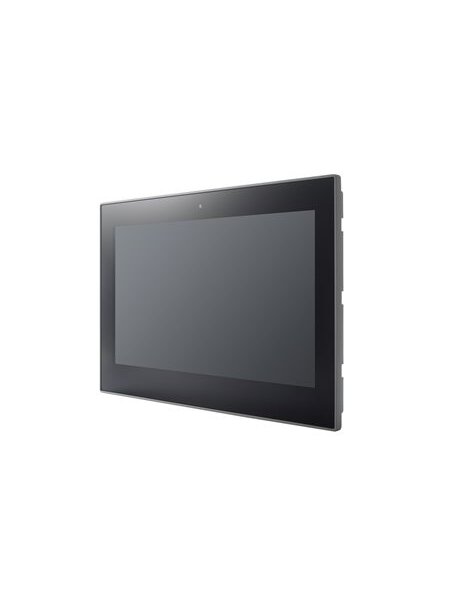 Moxa (EXPC-F2150W-TL3-AC) 15.6-inch flat-panel fanless industrial computer with Intel® Core™ i3-1115G4E processor, 1200-nit PCAP touchscreen, 4 Ethernet ports, 3 serial ports, 1 VGA port, 1 DisplayPort, 100 to 240 VAC power input, IP66 (front), IP42 (rear 2