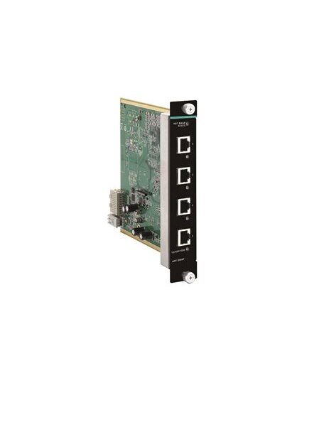Moxa (IM-G7000A-4GTX) Gigabit Ethernet interface module with 4 10/100/1000BaseT(X) ports, -10 to 60°C operating temperature