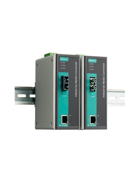 Moxa (IMC-101-S-SC-80) Industrial 10/100BaseT(X) to 100BaseFX media converter, single-mode, SC fiber connector, 80 km, 0 to 60°C operating temperature 1 Moxa (IMC-101-S-SC-80) Industrial 10/100BaseT(X) to 100BaseFX media converter, single-mode, SC fiber connector, 80 km, 0 to 60°C operating temperature 1