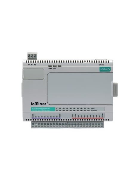 Moxa (ioMirror E3210) Universal Peer-to-Peer I/O, 8 DIs, 8 DOs, -10 to 60°C operating temperature 2