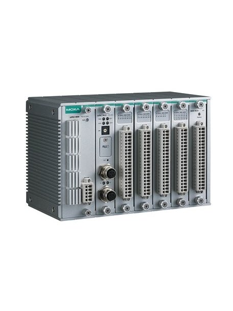 Moxa (ioPAC 8600-CPU30-M12-C-T) Rugged controller, 1 GHz CPU, 2-port M12 Ethernet, C/C++, -40 to 75°C operating temperature Moxa (ioPAC 8600-CPU30-M12-C-T) Rugged controller, 1 GHz CPU, 2-port M12 Ethernet, C/C++, -40 to 75°C operating temperature