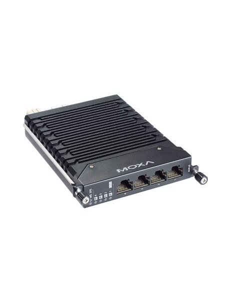 Moxa (LM-7000H-4GPoE) Gigabit Ethernet module with 4 10/100/1000BaseT(X) IEEE 802.3bt PoE++ ports Moxa (LM-7000H-4GPoE) Gigabit Ethernet module with 4 10/100/1000BaseT(X) IEEE 802.3bt PoE++ ports