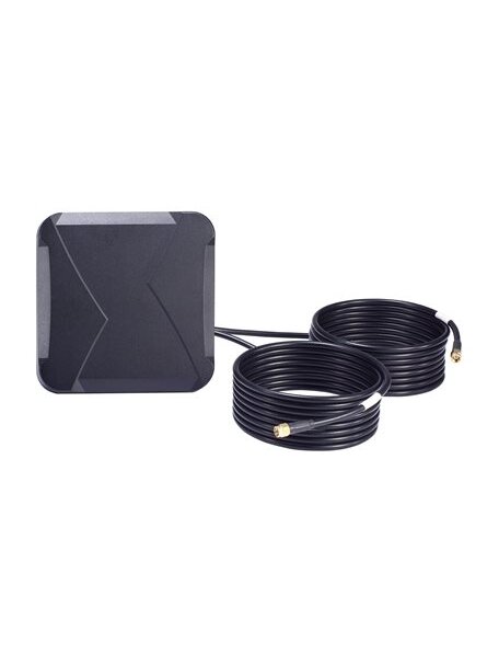 Moxa (MAT-5G-PA-SM-2-06-3m) 6 dBi MIMO panel antenna with 2 SMA (male) connectors for cellular applications, 3 m cable Moxa (MAT-5G-PA-SM-2-06-3m) 6 dBi MIMO panel antenna with 2 SMA (male) connectors for cellular applications, 3 m cable