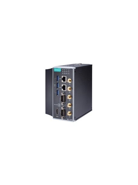 Moxa (MC-1220-KL5-T-S) Intel® Core™ i5-7300U 2C/4T 2.6 GHz computer with 8 GB RAM, 2 Gigabit Ethernet ports, 2 RS/232/422/485 3-in-1 serial ports, 3 USB 3.0 ports, 3 Mini PCIe expansion slots, 1 HDMI port, TPM 2.0, 9 to 36 VDC power, -40 to 70°C operating 3 Moxa (MC-1220-KL5-T-S) Intel® Core™ i5-7300U 2C/4T 2.6 GHz computer with 8 GB RAM, 2 Gigabit Ethernet ports, 2 RS/232/422/485 3-in-1 serial ports, 3 USB 3.0 ports, 3 Mini PCIe expansion slots, 1 HDMI port, TPM 2.0, 9 to 36 VDC power, -40 to 70°C operating 3